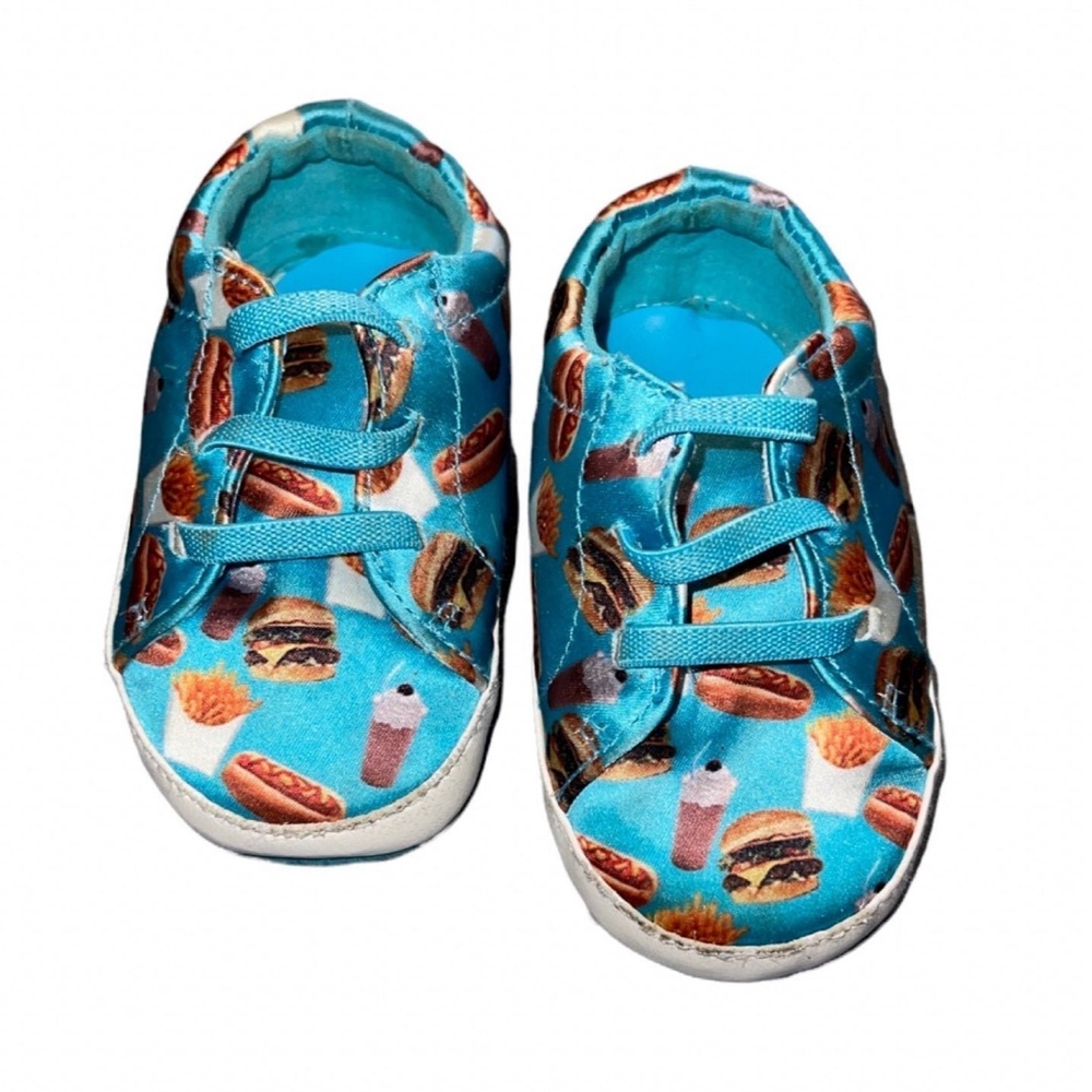Katy Perry Baby Junk Food Blue Crib Shoes
